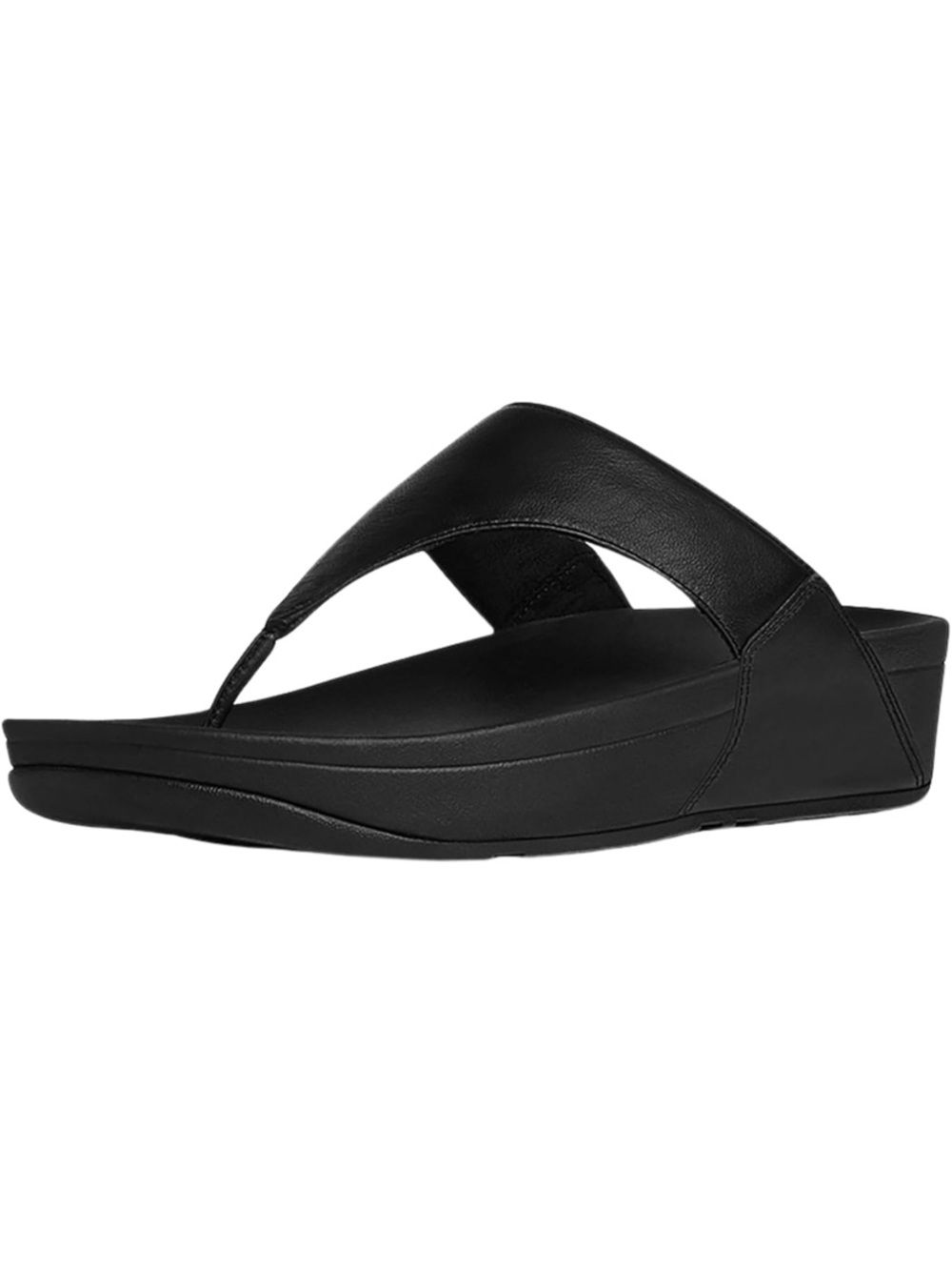 Fitflop Black Wedge Thong Sandals